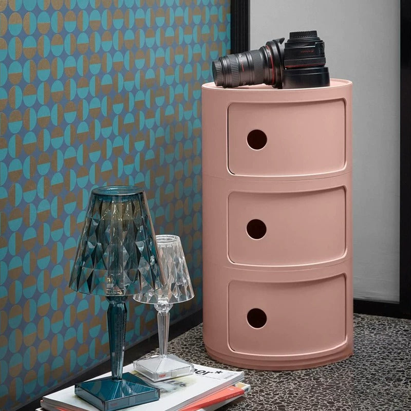 Componibili Round Cabinet Replica – Nordic Modular Storage for Modern Spaces