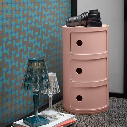 Componibili Round Cabinet Replica – Nordic Modular Storage for Modern Spaces