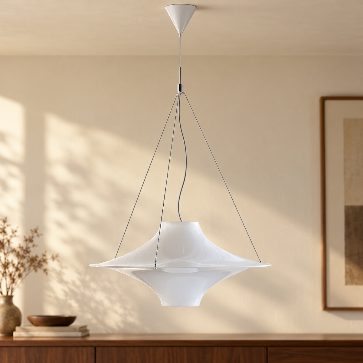 Inno Lokki Skyflyer White Acrylic Pendant Lamp