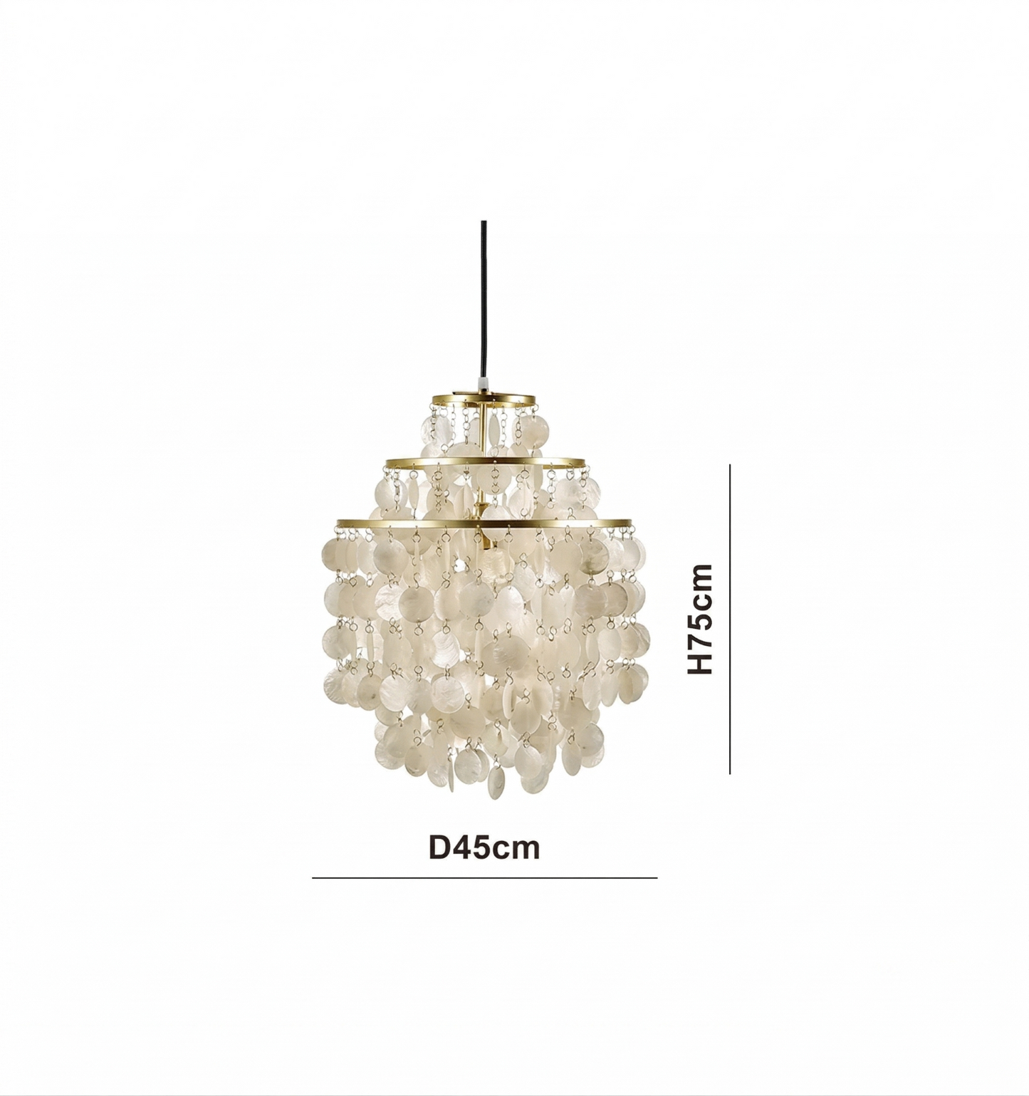 Verpan Fun Chandelier Replica – A Vintage Mother of Pearl Masterpiece