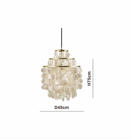 Verpan Fun Chandelier Replica – A Vintage Mother of Pearl Masterpiece