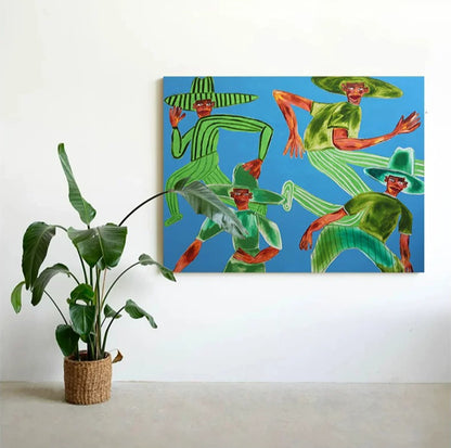 Bauhaus-Style Mid-Century Wall Art – A Sophisticated & Vibrant Statement for Modern Living