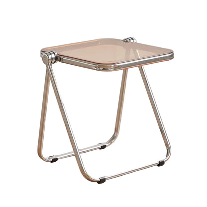 Modern Acrylic Folding Stool – A Fusion of Minimalist Design and Everyday Functionality