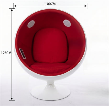 Eero Aarnio Ball Chair – Space Age Fiberglass Swivel Pod Chair