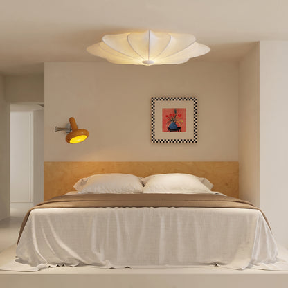 Italian Designer Silk Pendant Lamp – Elegant French Retro & Timeless Design