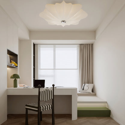 Italian Designer Silk Pendant Lamp – Elegant French Retro & Timeless Design
