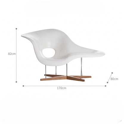 Eames-style La Chaise Replica – A Mid-Century Sculptural Masterpiece