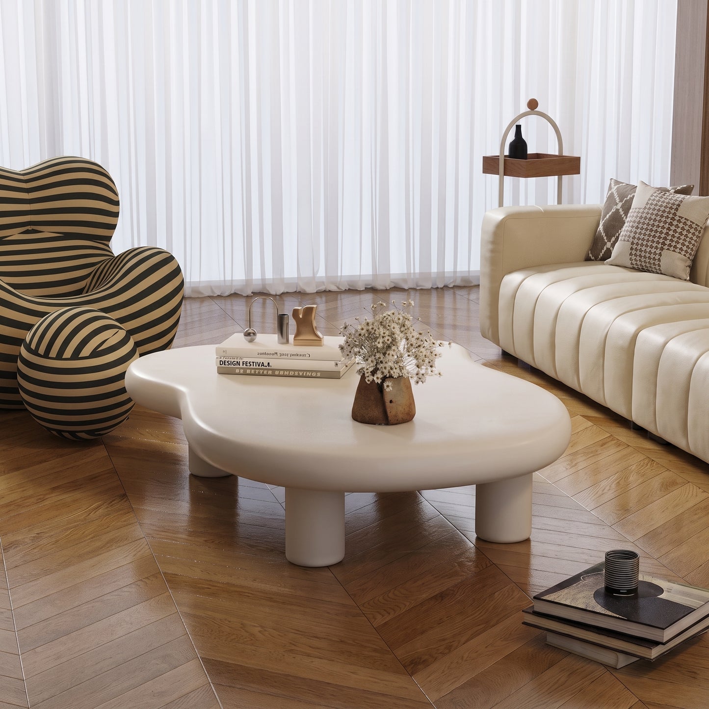 Minimalist Cloud Coffee Table – Effortless Style & Playful Modern Aesthetics