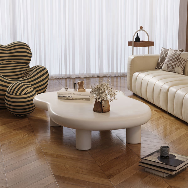 Table basse nuage minimaliste – Style sans effort et esthétique moderne ludique