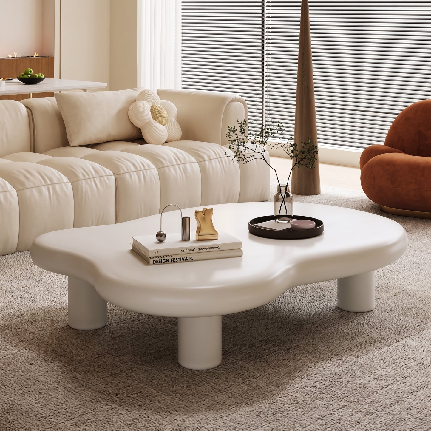 Minimalist Cloud Coffee Table – Effortless Style & Playful Modern Aesthetics