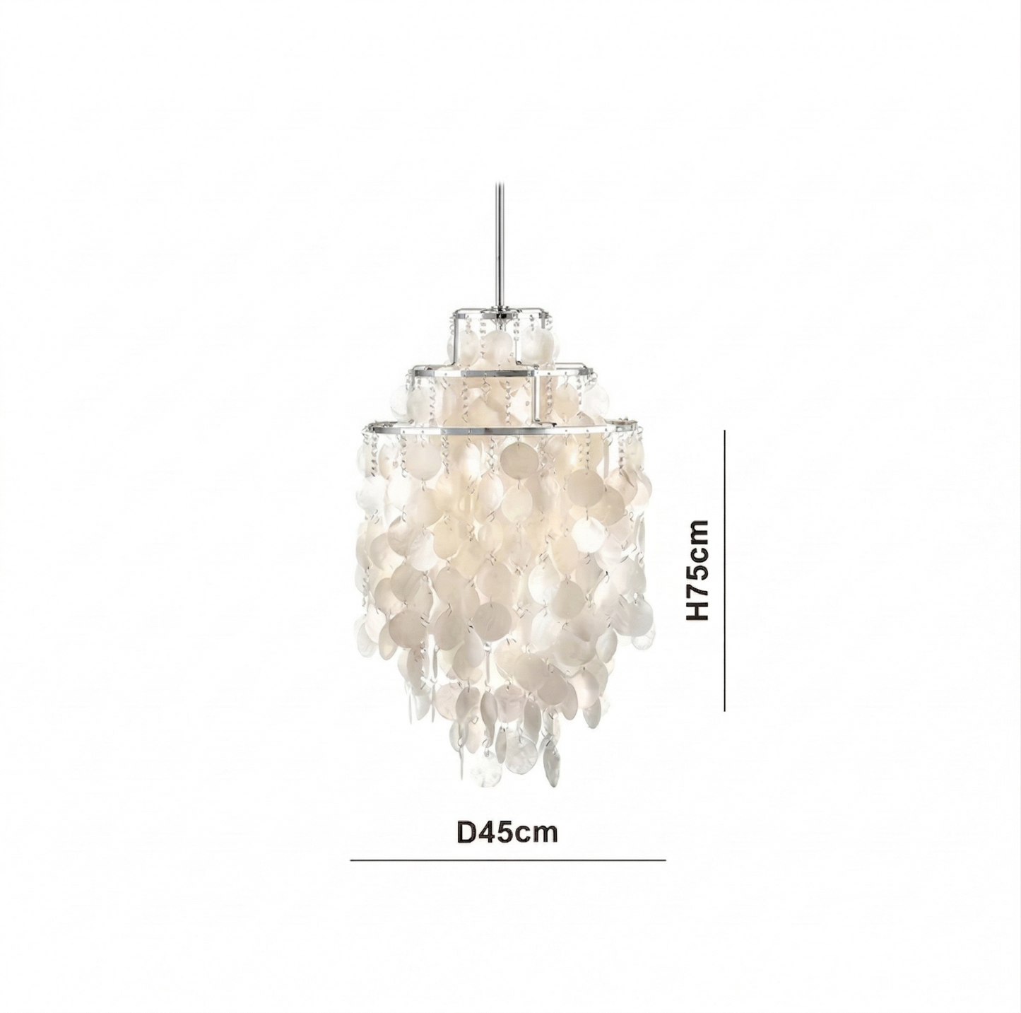Verpan Fun Chandelier Replica – A Vintage Mother of Pearl Masterpiece