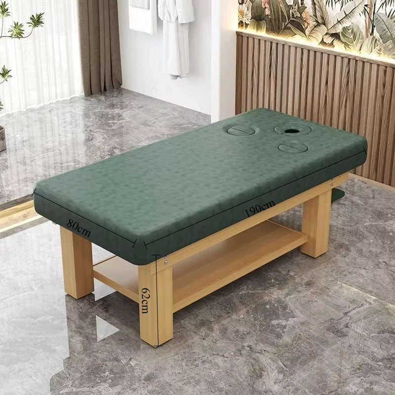 Nordic-Style Solid Wood Massage Bed