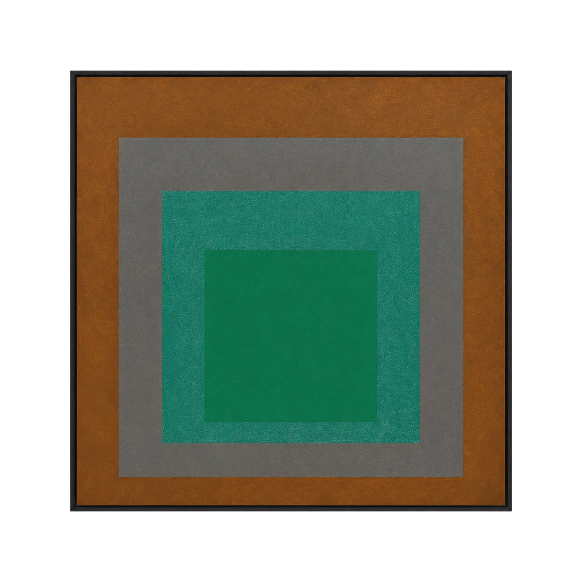Josef Albers Inspired Bauhaus Geometric Abstract Wall Art - Layered Colour Block Print