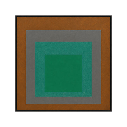 Josef Albers Inspired Bauhaus Geometric Abstract Wall Art - Layered Colour Block Print