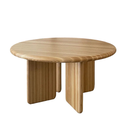 Memphis Round Dining Table – Modern Sculptural Pedestal Table