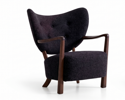 Woolf Lounge Chair – Sculptural Comfort in Soft Shearling Texture