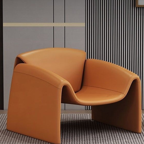 Contemporary Designer Crab Lounge Chair with Refined Minimalist Sculptural Form