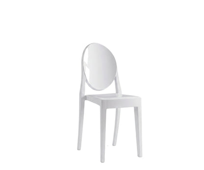 Nordic Ghost Dining Chair – Transparent Stackable Acrylic Chair