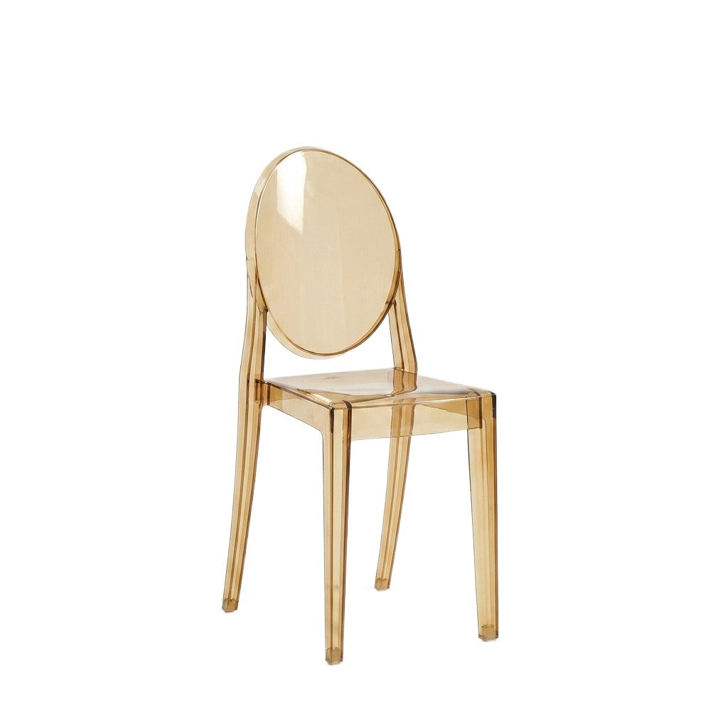 Nordic Ghost Dining Chair – Transparent Stackable Acrylic Chair