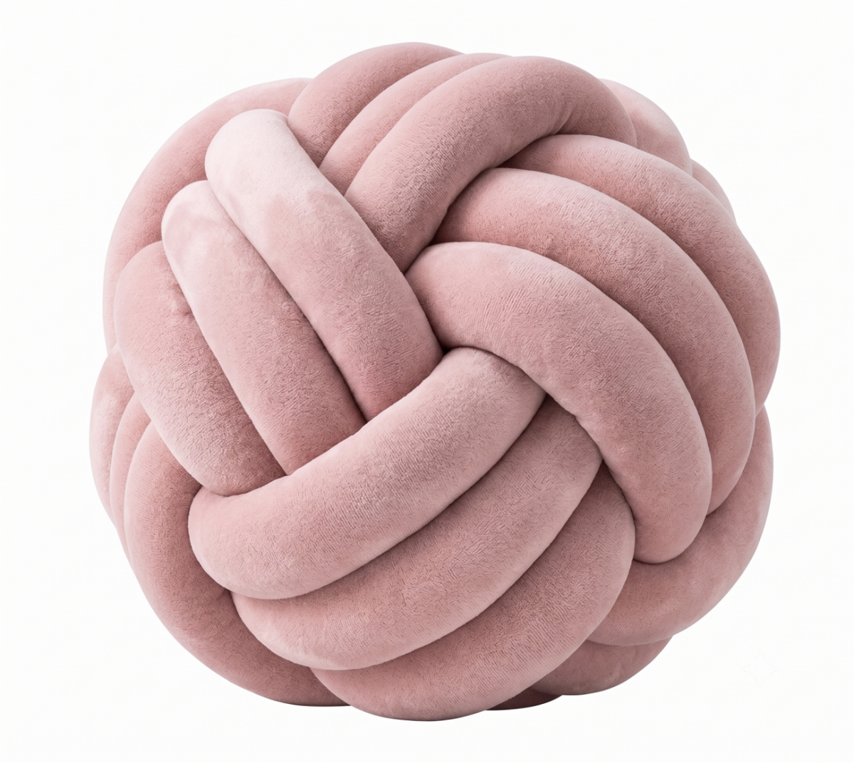 Nordic Knot Cushion – Handwoven Comfort with Sculptural Charm