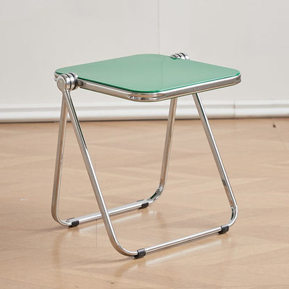 Modern Acrylic Folding Stool – A Fusion of Minimalist Design and Everyday Functionality