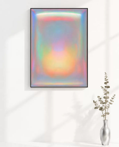 Abstract Dopamine Gradient Wall Art — A Fusion of Vibrant Color and Subtle Luxury