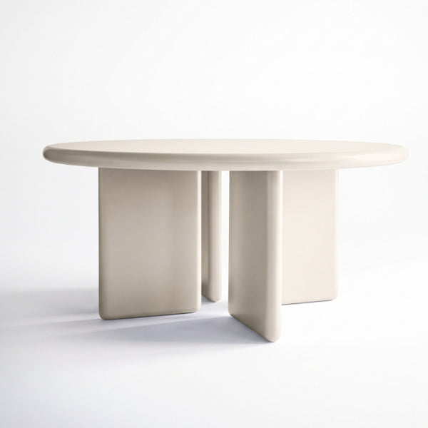 Table à manger ronde Memphis – Table piédestal sculpturale moderne