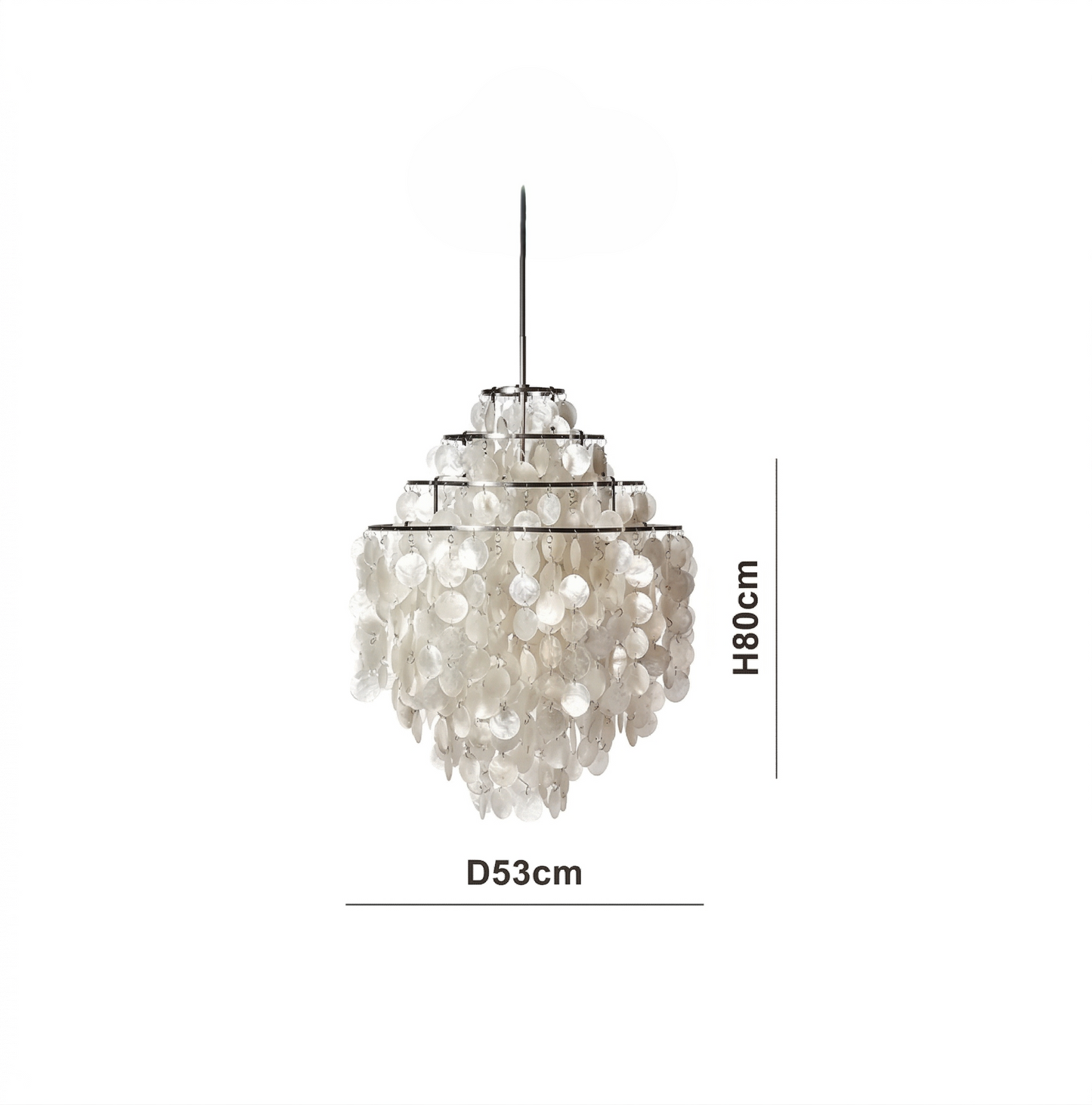 Verpan Fun Chandelier Replica – A Vintage Mother of Pearl Masterpiece