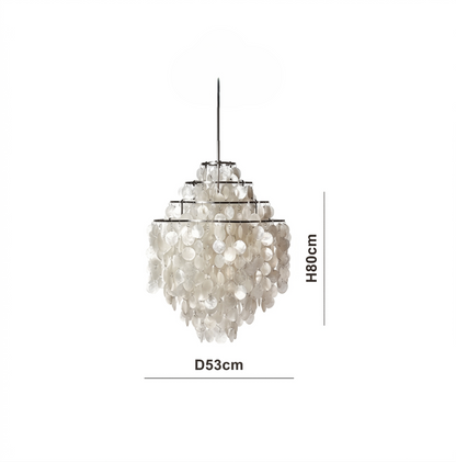 Verpan Fun Chandelier Replica – A Vintage Mother of Pearl Masterpiece