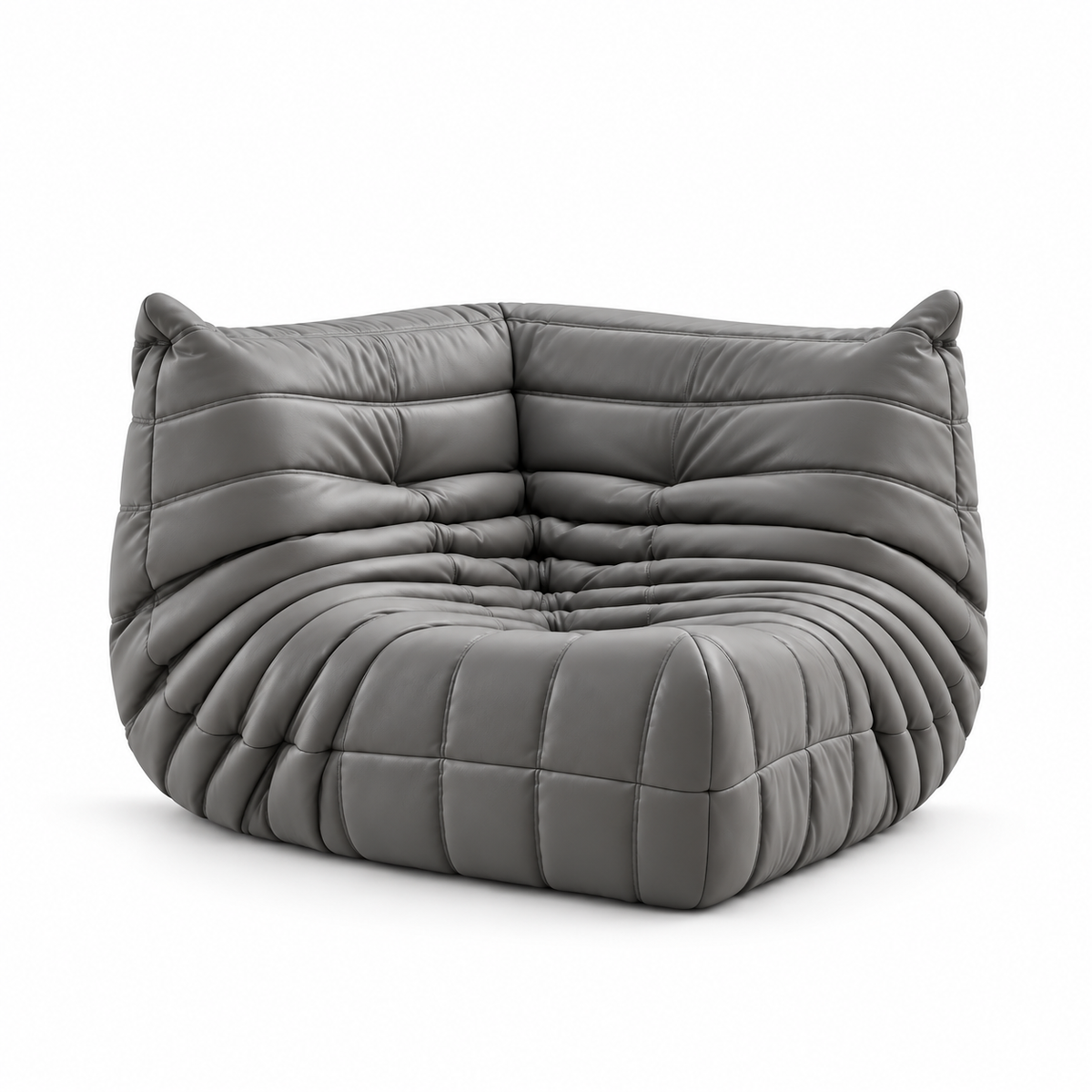 Togo Corner Sofa in Microfiber Leather – Effortless Comfort & Timeless Style