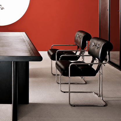 Tucroma Chair – Vintage Genuine Leather Dining & Study Chair