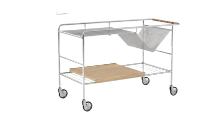 Stainless Steel Trolley – Nordic Modern Movable Rock Slab Side Table