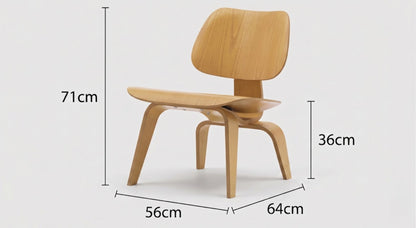 Nordic Shell Lounge Chair & Eames Dog Stool – Sculptural Mid-Century Modern Icons