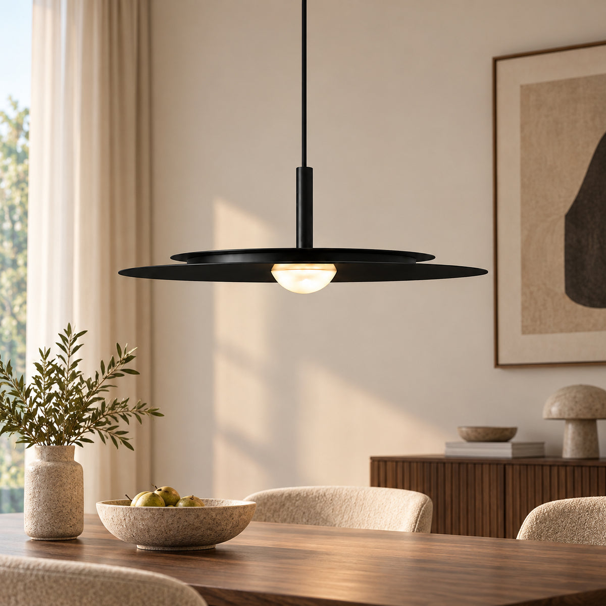 Menvix Nordic Minimalist Light— LED Pendant Light for Bedroom & Dining Room