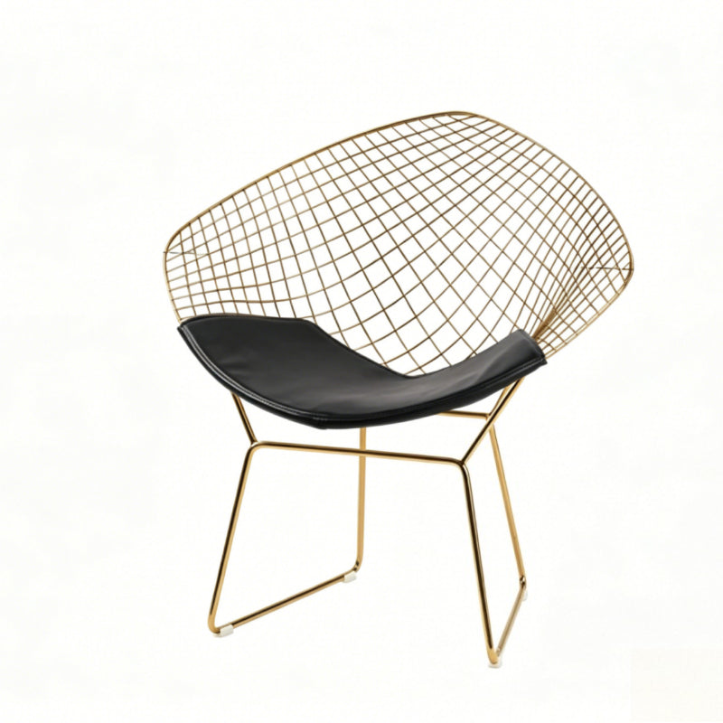 Diamond Wire Lounge Chair – Modern Mid-Century Accent Seating