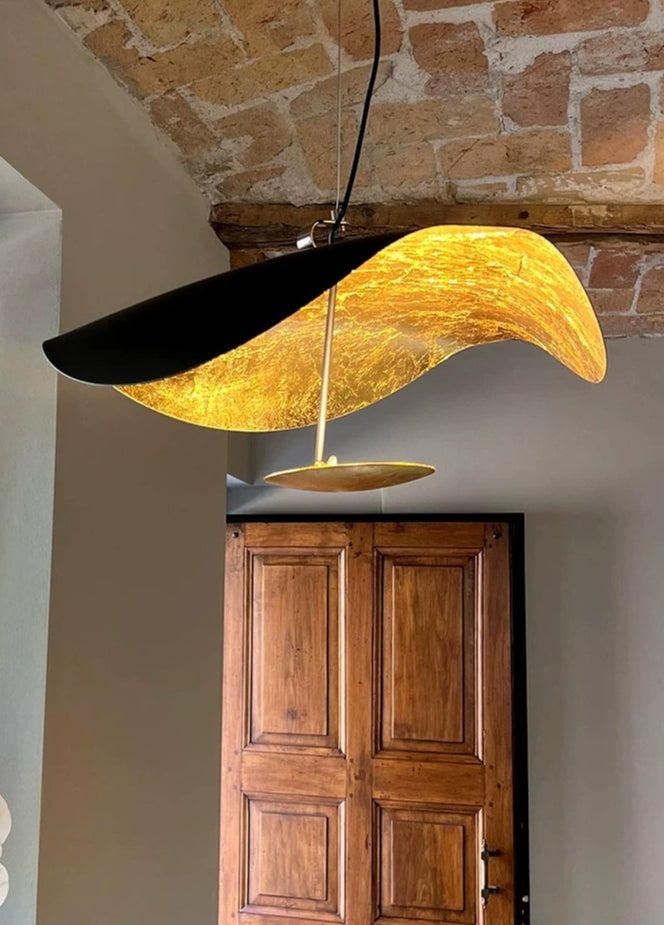 Catellani Smith Gold Leaf Pendant Replica – Modern Minimalist Luxury Lighting