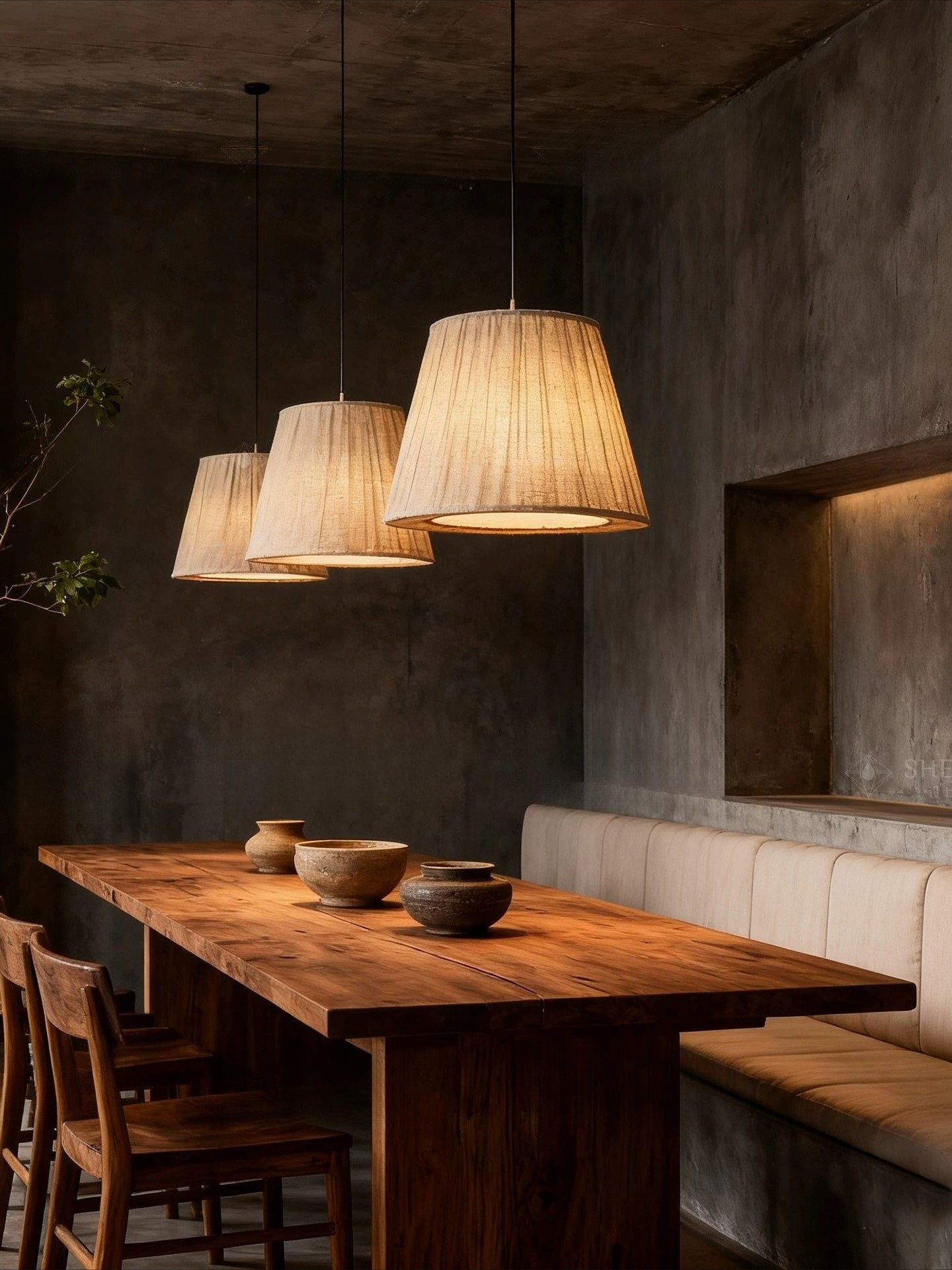 Japanese Wabi-Sabi Pendant Light – A Retro Minimalist Masterpiece