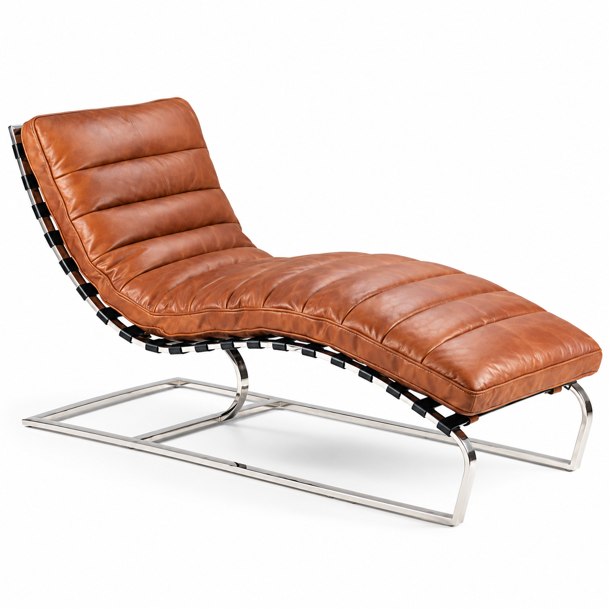 Oviedo Récamiere – Vintage-inspirierter Leder-Loungesessel