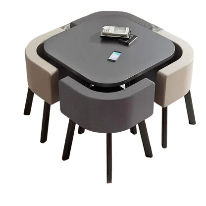 Nordic-Style Table and Chair Set with Storage-Redefining Light Luxury and Minimalism