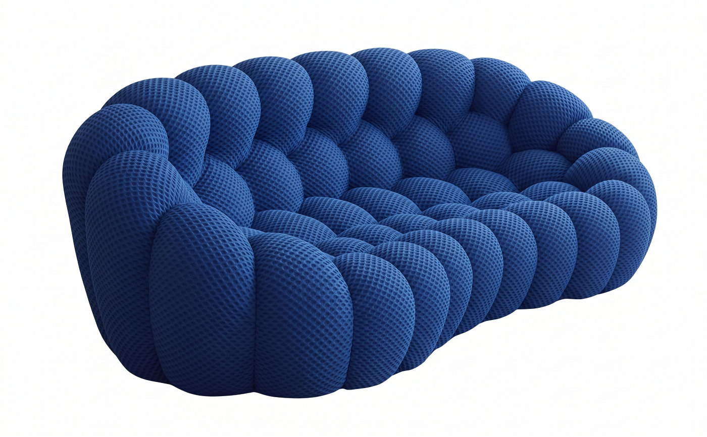 Designer-Style Curved Bubble Sofa – Modern Art Statement Piece