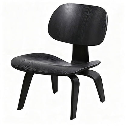 Nordic Shell Lounge Chair & Eames Dog Stool – Sculptural Mid-Century Modern Icons