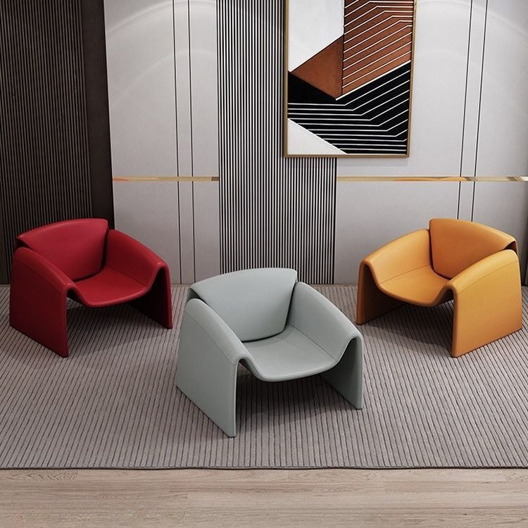 Contemporary Designer Crab Lounge Chair with Refined Minimalist Sculptural Form