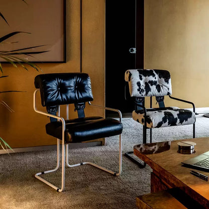 Tucroma Chair – Vintage Genuine Leather Dining & Study Chair