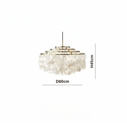 Verpan Fun Chandelier Replica – A Vintage Mother of Pearl Masterpiece