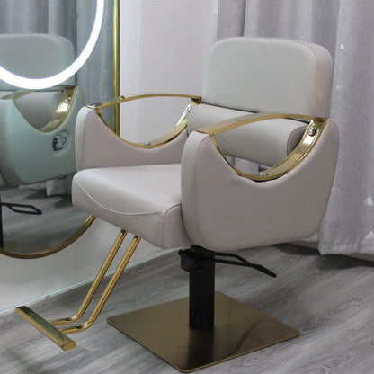 Upgraded Reclining Salon & Barber Chair – Adjustable, Rotating Haircut & Shaving Stool for Hairdressing