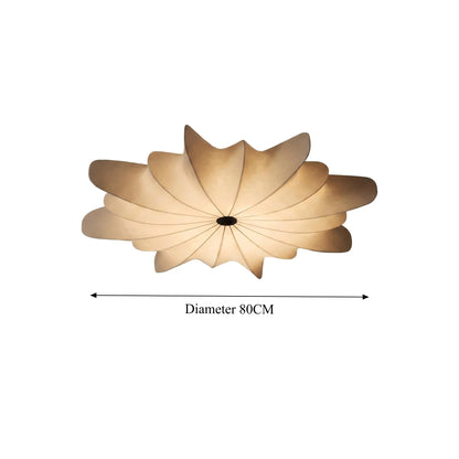 Italian Designer Silk Pendant Lamp – Elegant French Retro & Timeless Design