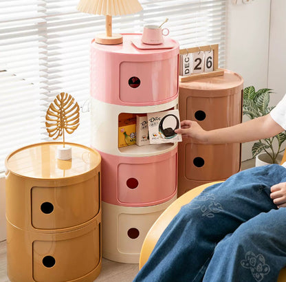 Componibili Round Cabinet Replica – Nordic Modular Storage for Modern Spaces