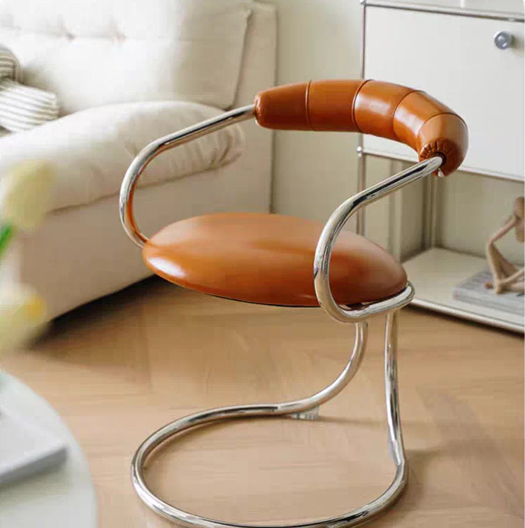 Bauhaus-Style Snake Armchair — Creative Mid-Century Design for Dining and Leisure