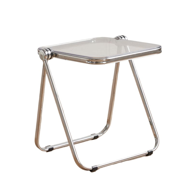 Modern Acrylic Folding Stool – A Fusion of Minimalist Design and Everyday Functionality