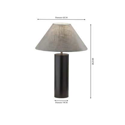 Mid-Century Solid Wood Table Lamp – A Timeless Designer Art Piece for Everyday Living